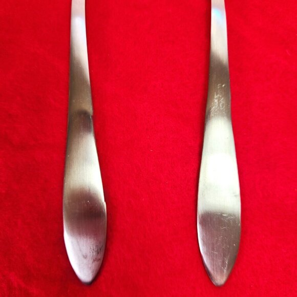 Oneida Serving Spoons Set of 2 Mooncrest Pattern 8" Long - Picture 4 of 6